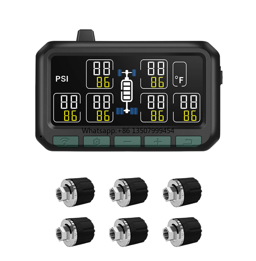 Sistema Exclusivo de Monitoreo Inalámbrico Inteligente de Presión de Neumáticos para Camiones y Autobuses de 6 Ruedas