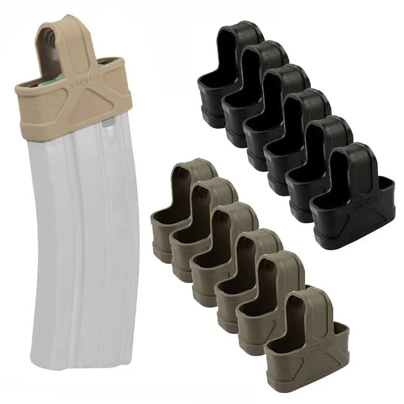 6 stücke Gummi Handschuh Hülse Abdeckung für Die Meisten Glock Pistole M4 5,56 Mag Pouch Halter Schützen Fall Jagd Taktische Pistole pistole Holster