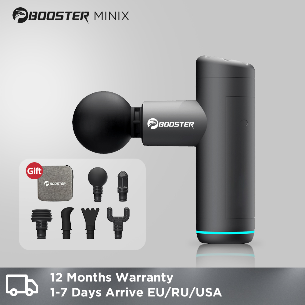 Booster-pistola de masaje de percusión, masajeador de espalda y cuello, vibradores eléctricos portátiles, Mini máquina de masaje corporal para Fitness