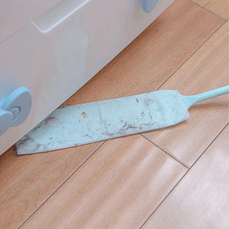 Práctica cepillo de limpieza de polvo para el hogar con 10 Uds. De paño de limpieza no tejido, cepillo para huecos de polvo de mango largo para herramienta de limpieza del hogar