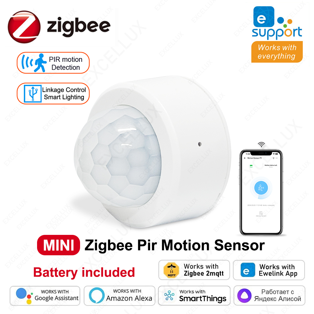 EWelink Zigbee 3.0 モーションセンサースマート人体 PIR センサー赤外線検出器セキュリティアラームセンサーサポート Z2M ホームアシスタント