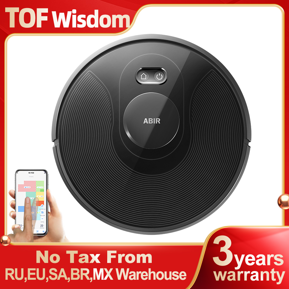 【Brand+】Robot vacuum cleaner ABIR X8, Smart Home Appliance,TOF Wisdom, Zone Sweeping, Restricted Area Mapping , UV Cleaning