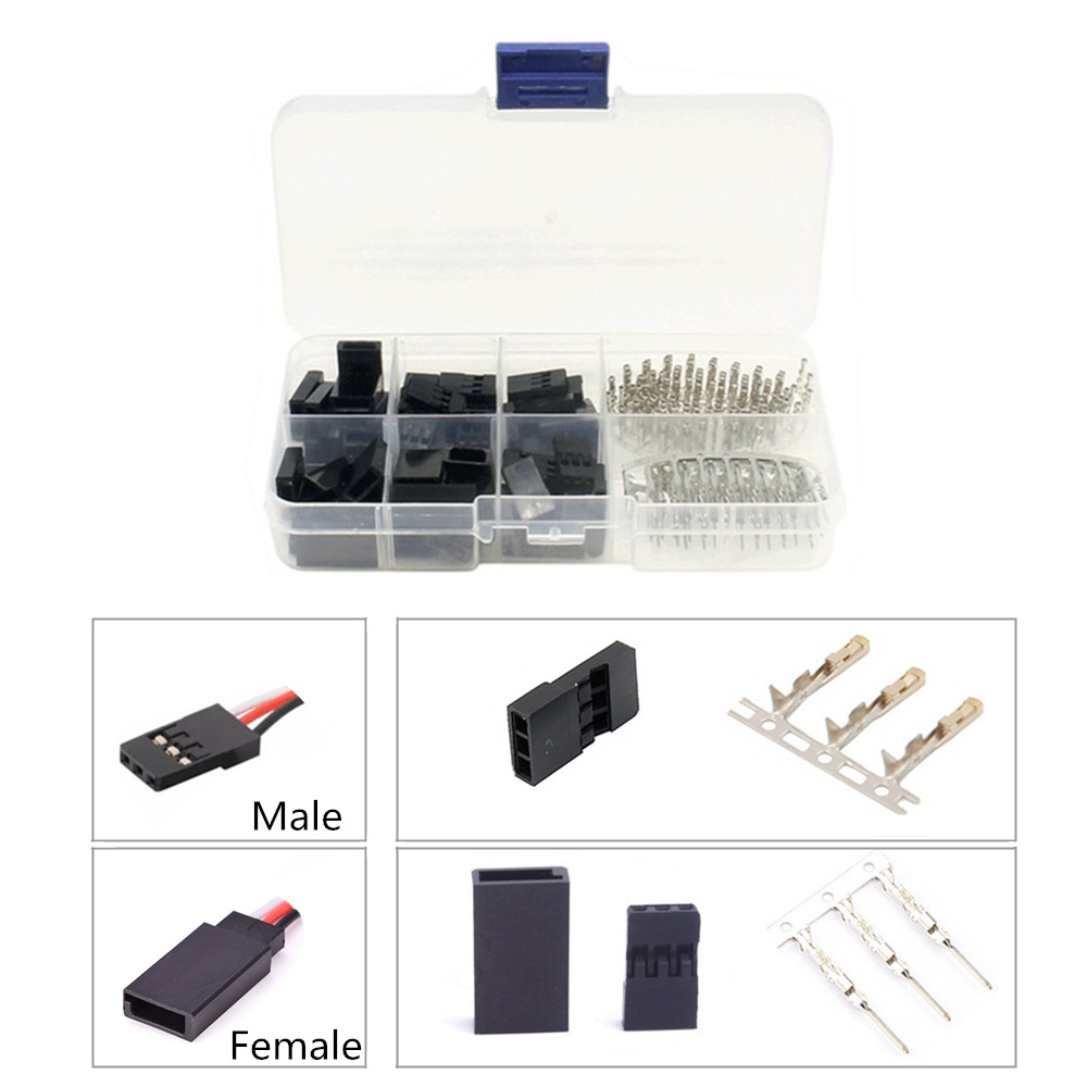 Bộ 50 DIY Servo Nối Dài JR/Futaba Cổng Kết Nối Nam/Nữ Cắm Với 2.54 Nhà Ga Cho RC Robot máy Bay Xe Servo ESC