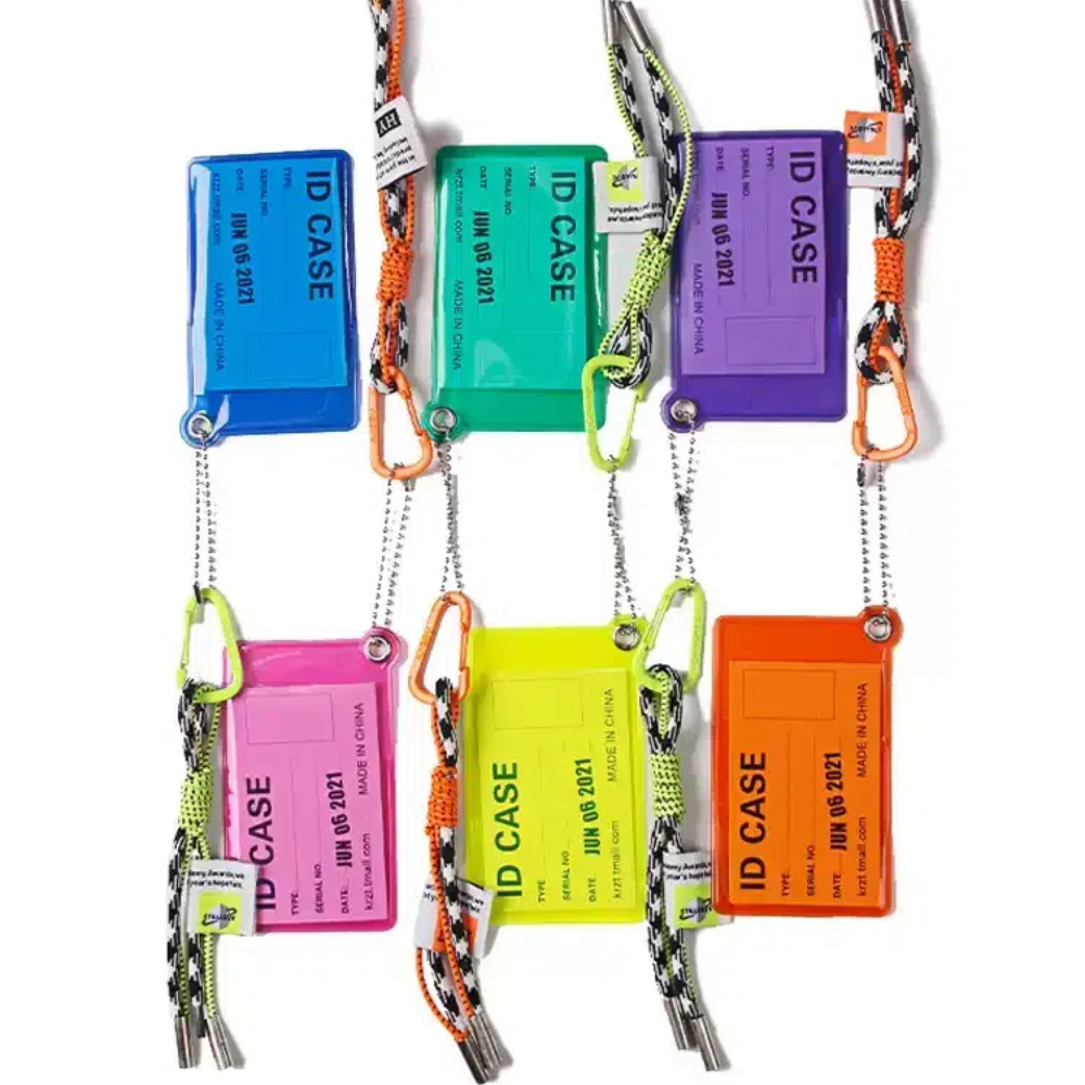 Lanière et porte-identifiants, porte-clés en métal, cordon rose pour clés avec porte-carte, accessoires de décoration