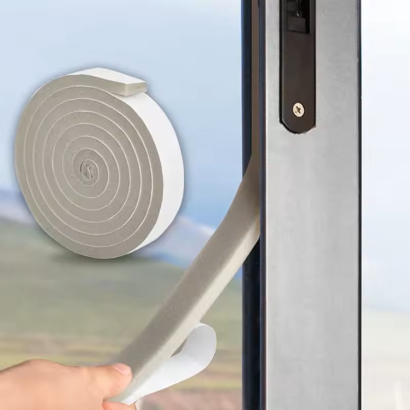 2Roll Window Seam Sealing Tape Foam Casement Sealing Strip Door Seam Sound Insulation And Windshield Dustproof Sponge Strip