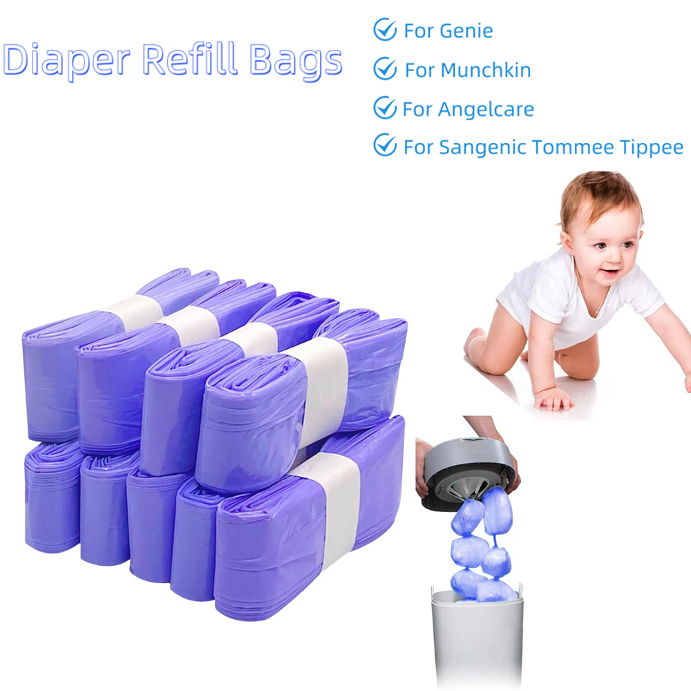 Woreczki zapachowe do napełniania pojemników na pieluchy Tommee Tippee, wkłady do pojemników na pieluchy Genie i Angelcare, woreczki do napełniania pojemników na pieluchy Munchkin