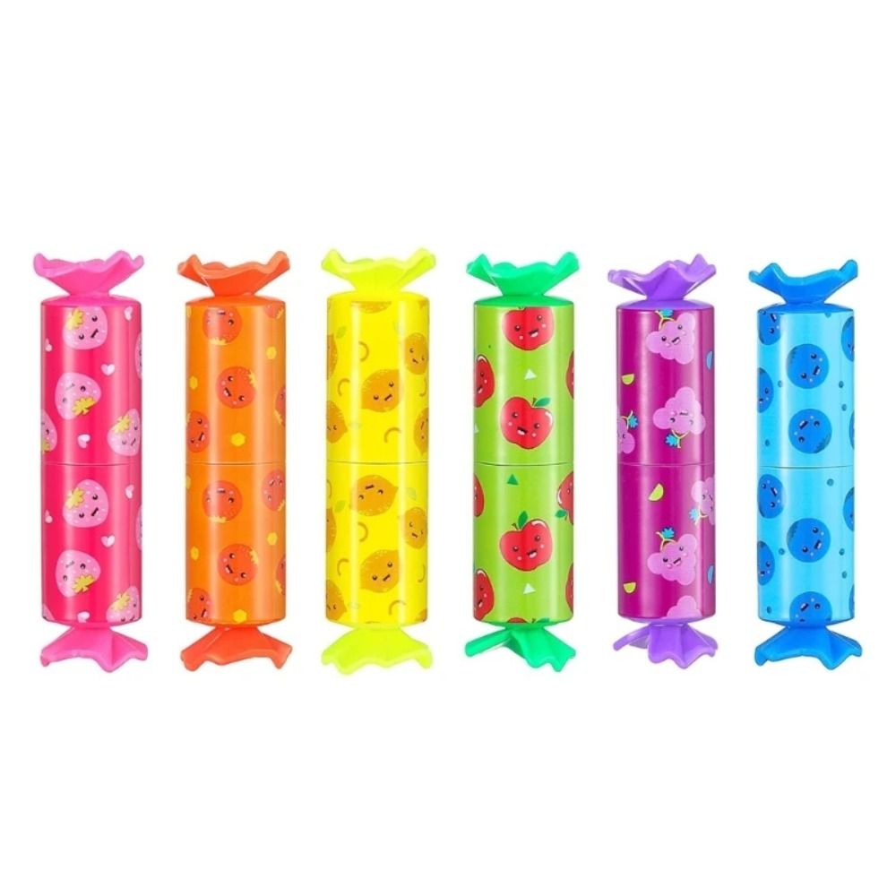 1/6 stuks Set Creatieve Snoep Markeerstift Mini Leuke Fluorescerende Pen Kawaii Markers Draagbare Student Briefpapier Schoolbenodigdheden