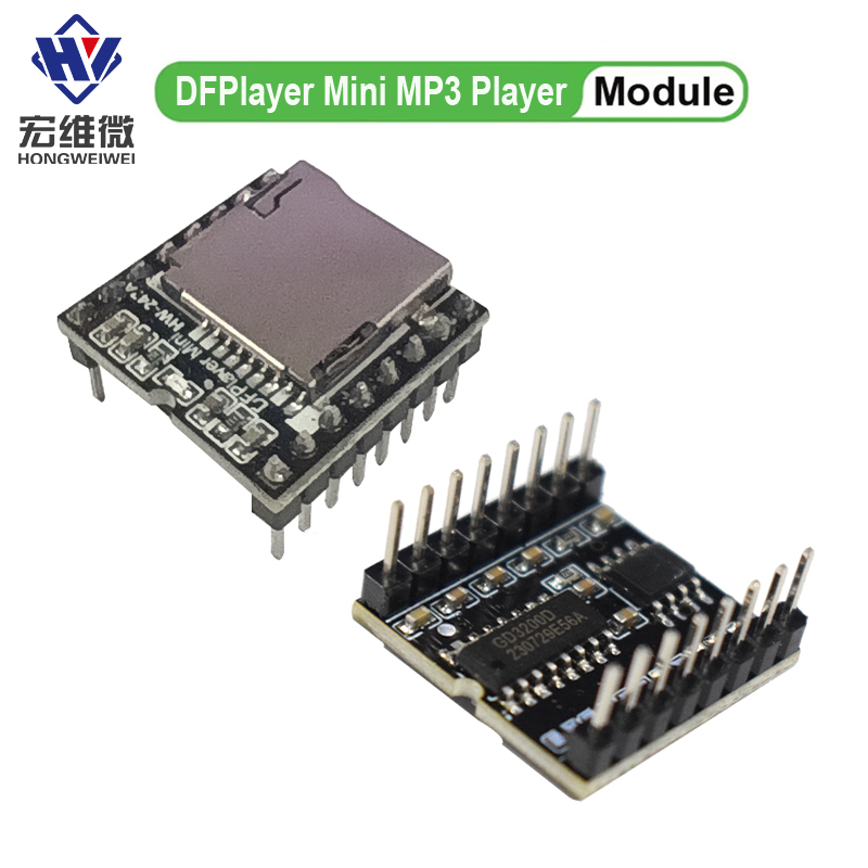 DFPlayer Mini MP3 Speler Module V3.0 16P TF Card U Disk Mini MP3 DF Speler Audio Voice Module board