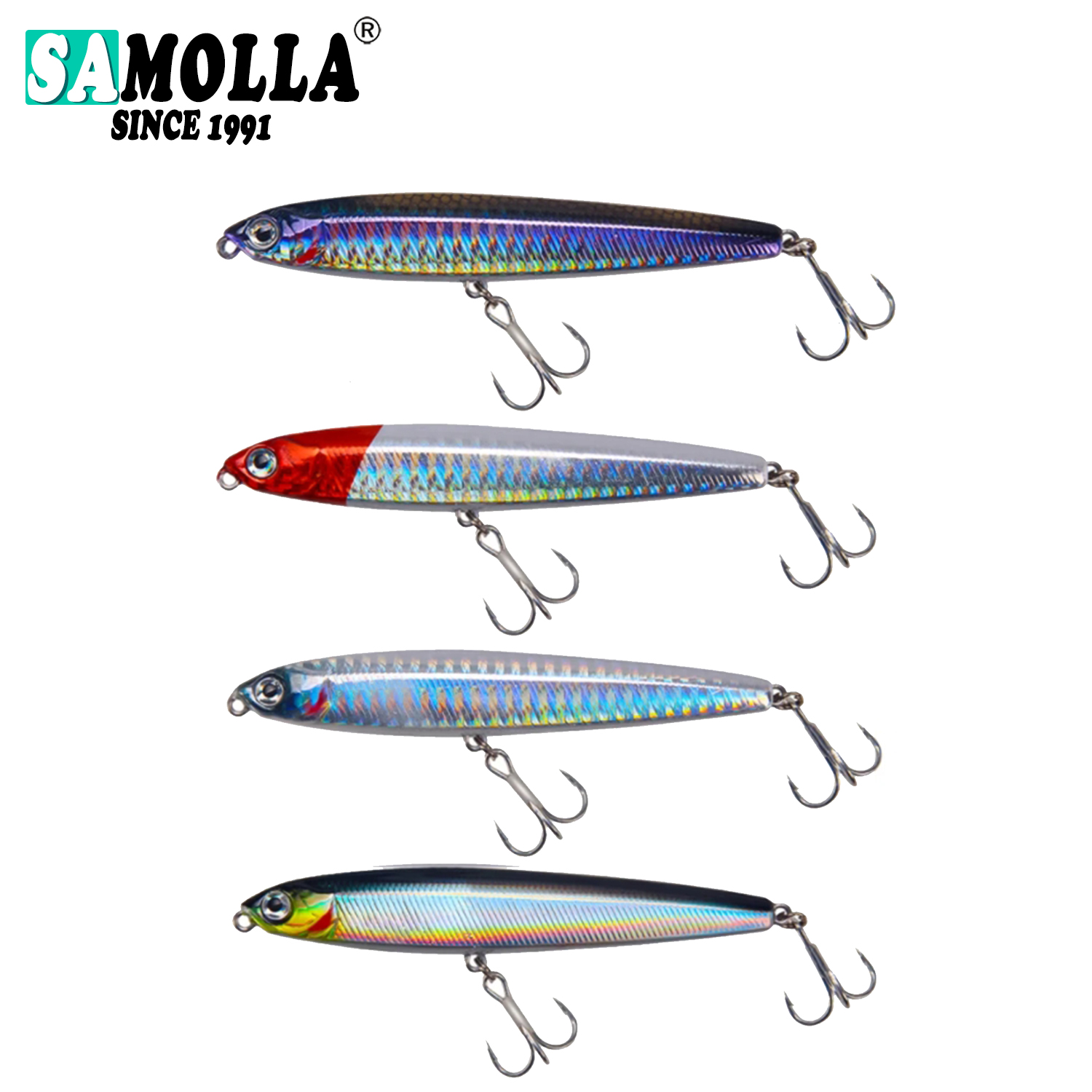 Angeln Locken 4 teile/satz Bleistift Sinking 10 cm 24g Bass Fishing Tackle Salzwasser Lockt Fisch Köder Trolling LureFishing Zubehör