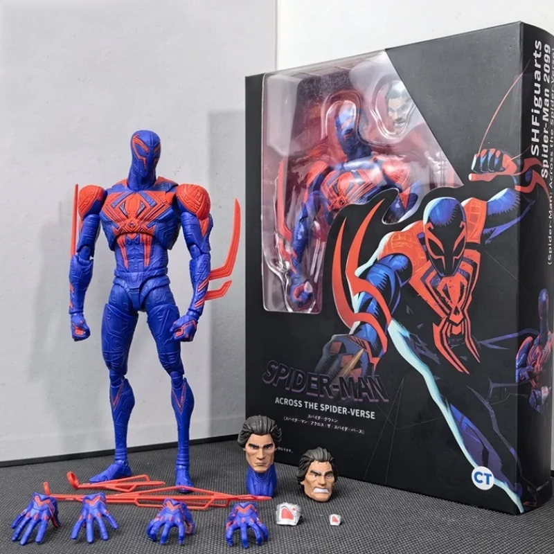 Spiderman 2099 Ct figur aksi di seluruh alam SHF Kate O'Hara Spiderman mil Morales Gwen Stacy tokoh aksi hadiah mainan