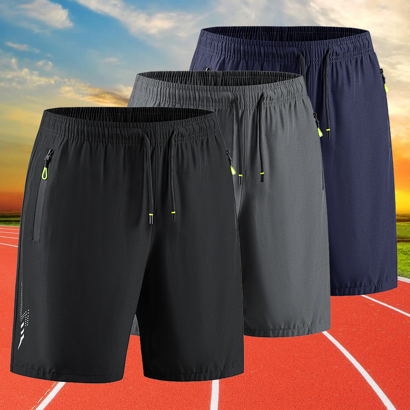 Shorts Clássicos de Verão para Homens, Roupas de Academia, Secagem Rápida, Shorts de Corrida, Novos Shorts Casuais de Verão com Bolsos com Zíper