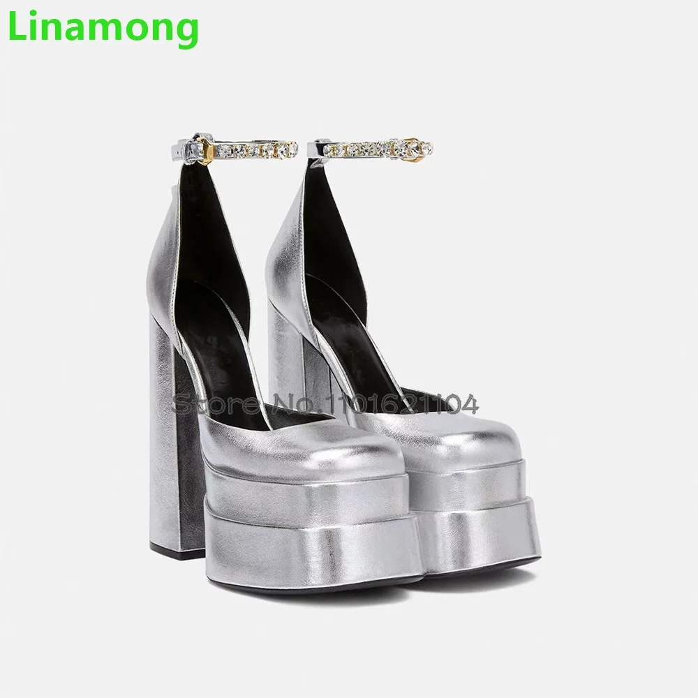 Luxus-Pumps mit quadratischem Absatz für Frauen 2024 neue Knöchel schnallen riemen solide flache elegante Mode Größe 34-43 Schuhe