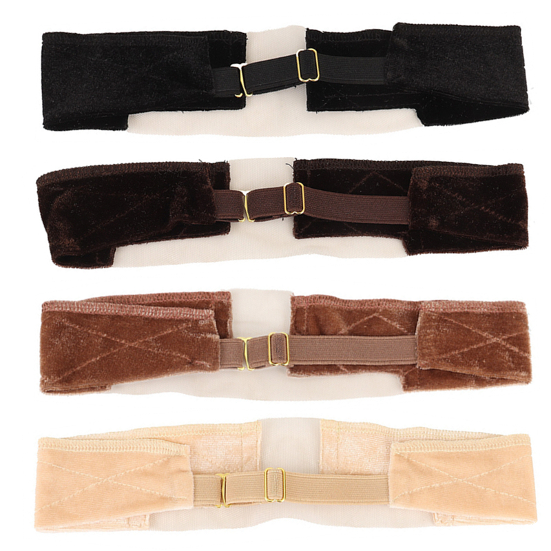 1Pc Onzichtbare Naakte Fluwelen Pruik Grip Hoofdband Antislip Elastische Verstelbare Pruikband voor Kant Frontale Pruiken Vrouwen