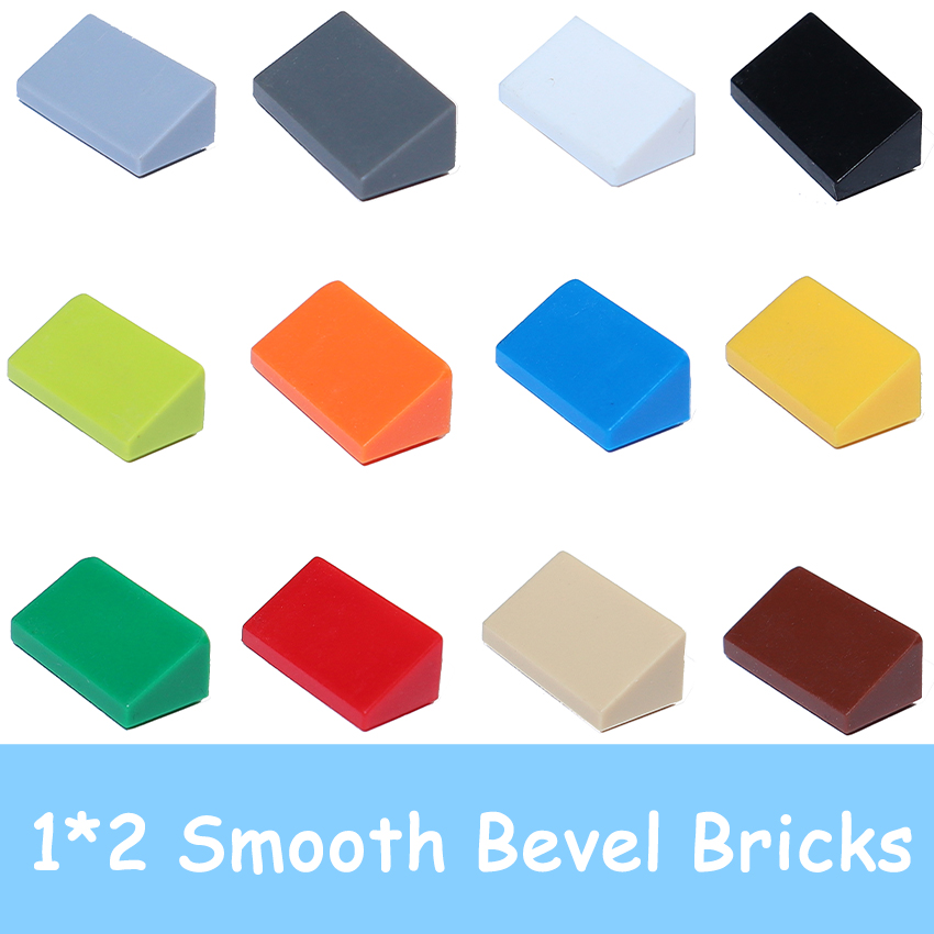 100 pièces MOC assembler des particules compatibles avec 85984 brique biseautée lisse 1x2 pente bricolage blocs de construction 1*2 jouet éducatif pour enfant