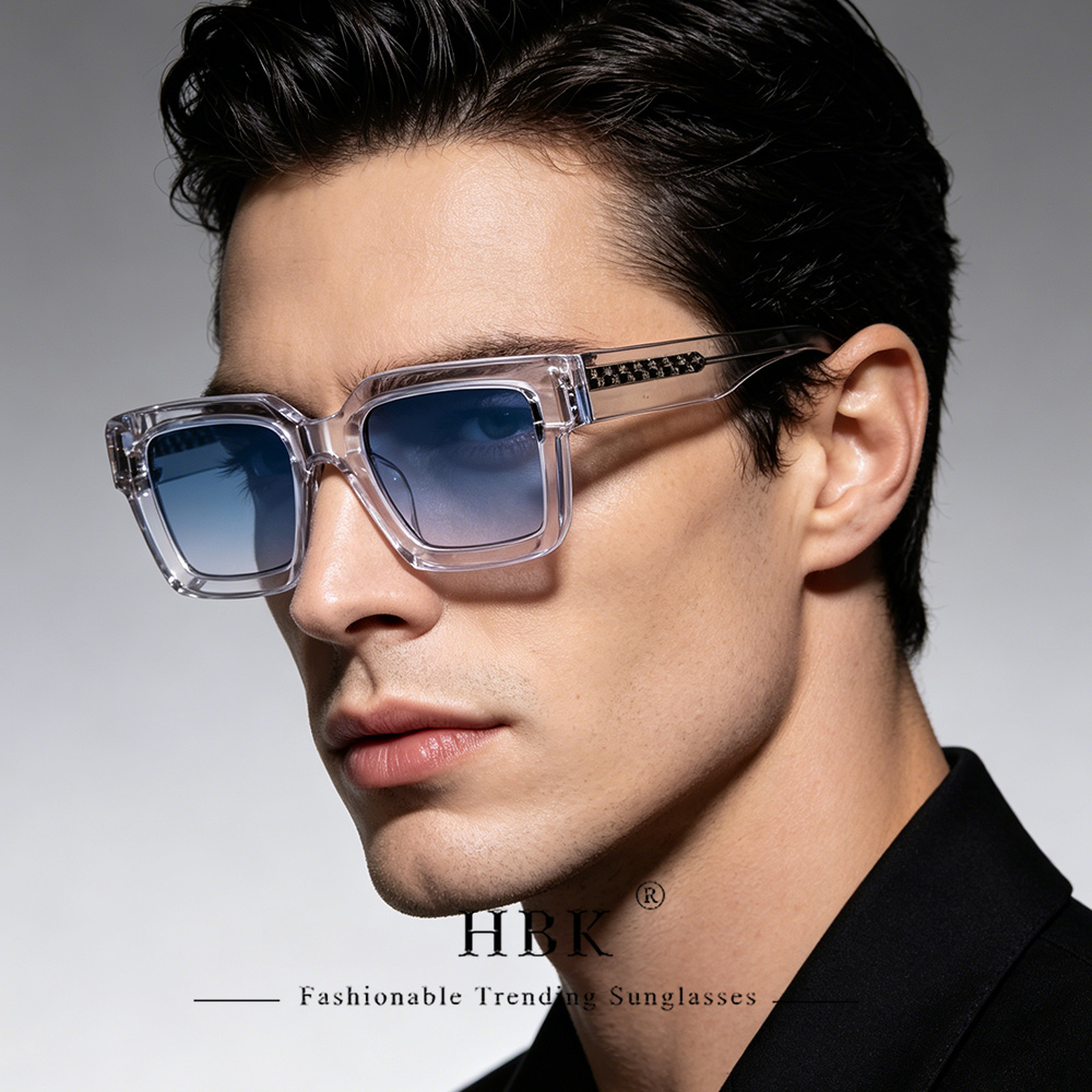 HBK Punk Vintage carré hommes lunettes de soleil marque Design petit cadre lunettes de soleil fête voyage lunettes cadeau choix idéal