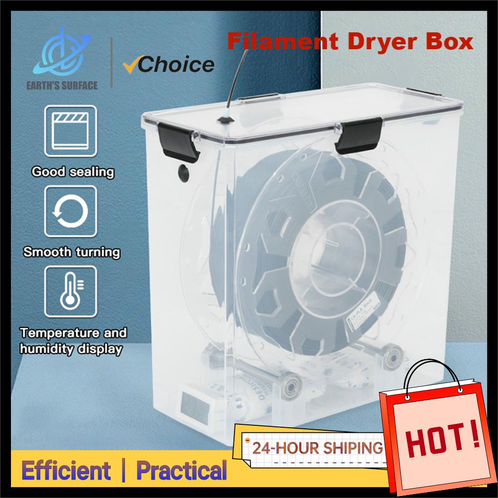ES-3D Printer Parts Filament Dryer Box For 3D Printer PLA  ABS Filaments  Airtight And Moisture-Resistant Real-Time Monitoring