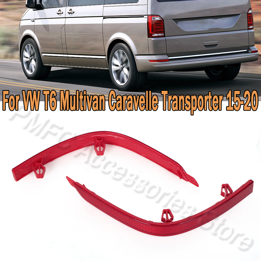 Luzes do refletor do amortecedor traseiro, luz de freio, tampa da lâmpada de parada, lâmpada de nevoeiro para VW T6, transportador, Multivan, Caravelle, 2015-2019, 2020