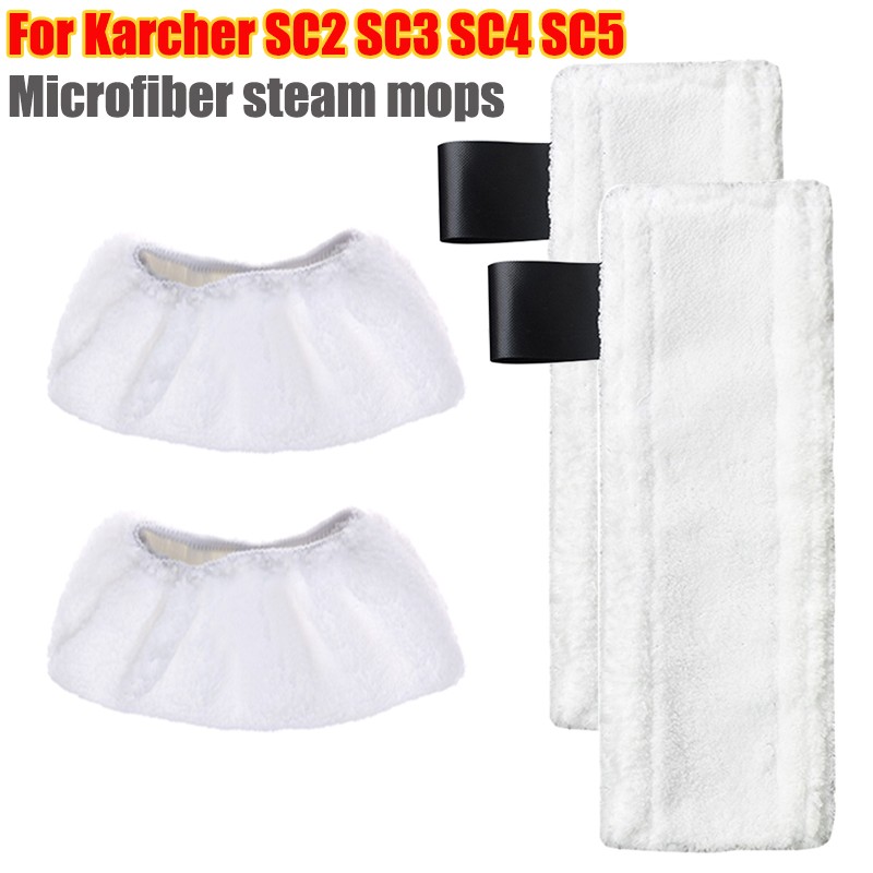 Paño de mopa a vapor de repuesto para Karcher Easyfix SC2 SC3 SC4 SC5, cubierta de almohadilla de limpieza, fregona de microfibra, accesorios para Limpiador de vapor