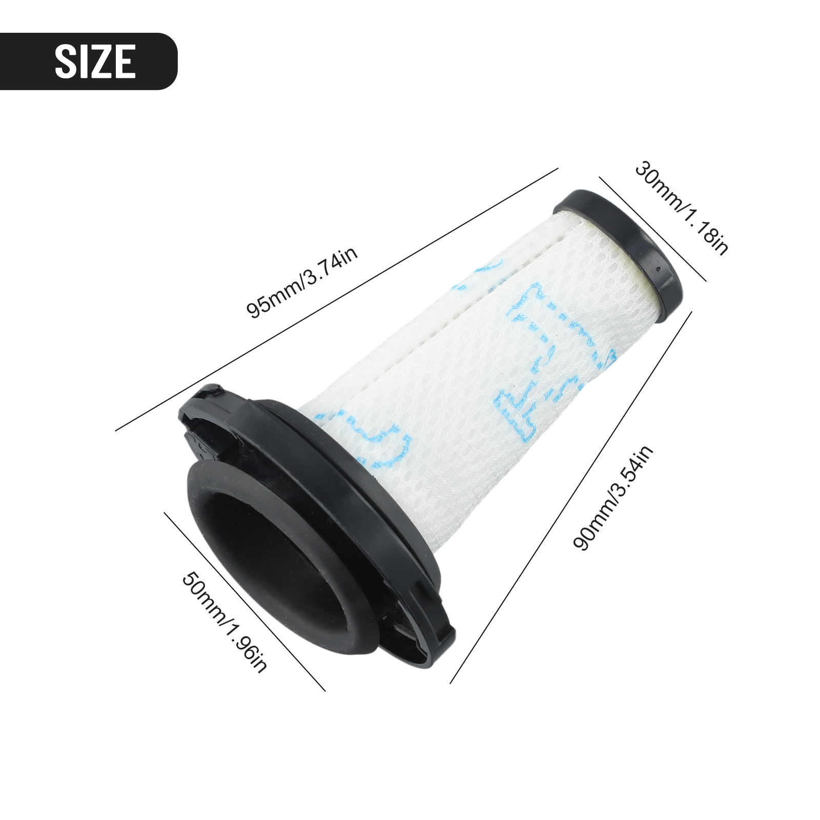 Vassoura elétrica lavável para ZR009010, X-FORCE, Flexx 9.60, X-NANO Filtro ESSENCIAL, Elemento filtrante de malha, filtro primário, filtro do motor