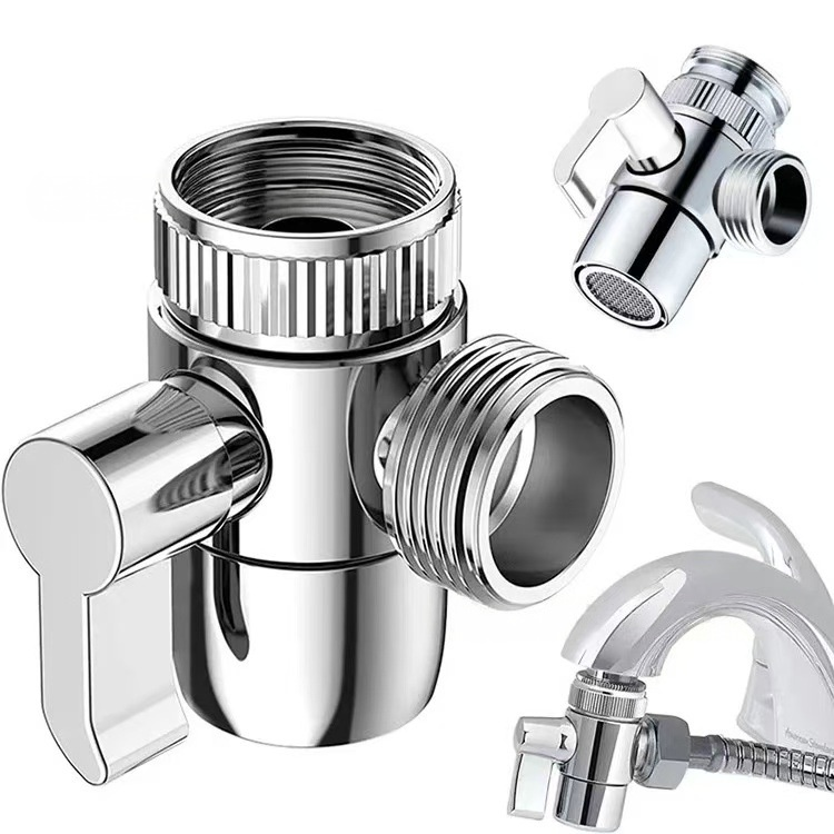 Adapter do kranu M22 M24, przełącznik do zlewu kuchennego, zawór rozdzielający, złączka do kranu wodnego do toalety, bidetu, prysznica, łazienki, kuchni.