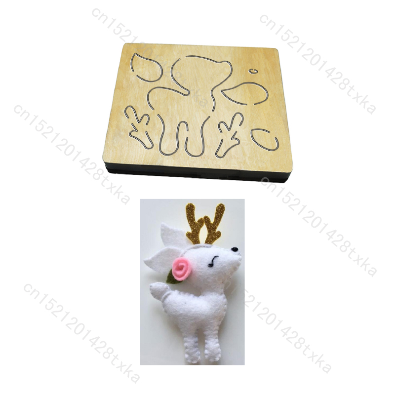 Nouveau cerf de noël matrice en bois Scrapbooking C247-5 matrices de découpe plusieurs tailles