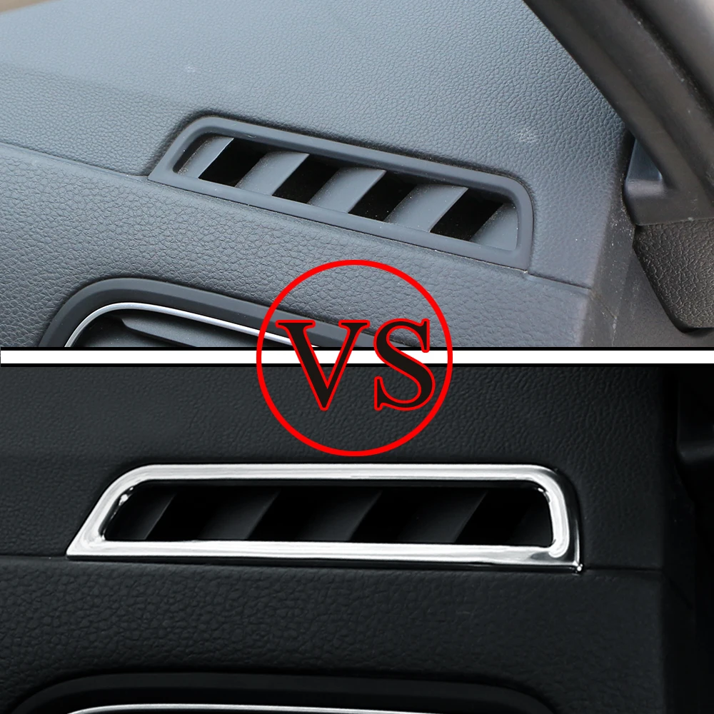 Carro Ar Condicionado Ventilação Tampa, Quadro de Saída, Guarnição para Volkswagen VW Golf 7, 7.5, MK7, MK7.5, LHD, 2013-2019, 2 peças por conjunto