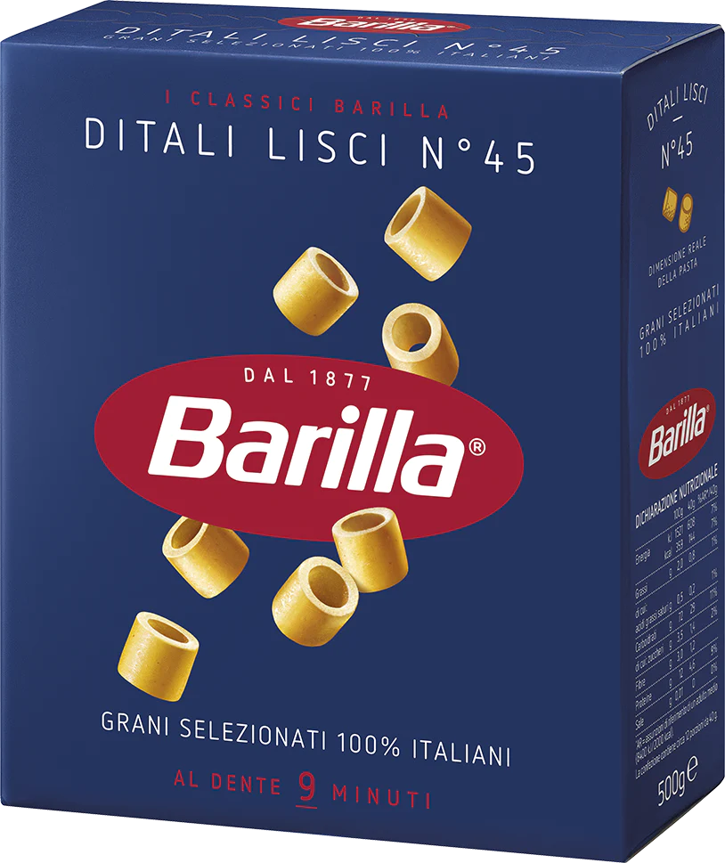 Pasta Ditali Lisci N45 500g - Barilla