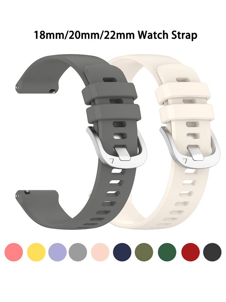 18mm 20mm 22mm cinturini per orologi per Garmin Venu 3/3s/2/2s cinturini in silicone cinturino per Garmin Vivoactive 3/4s/Forerunner 245 2049