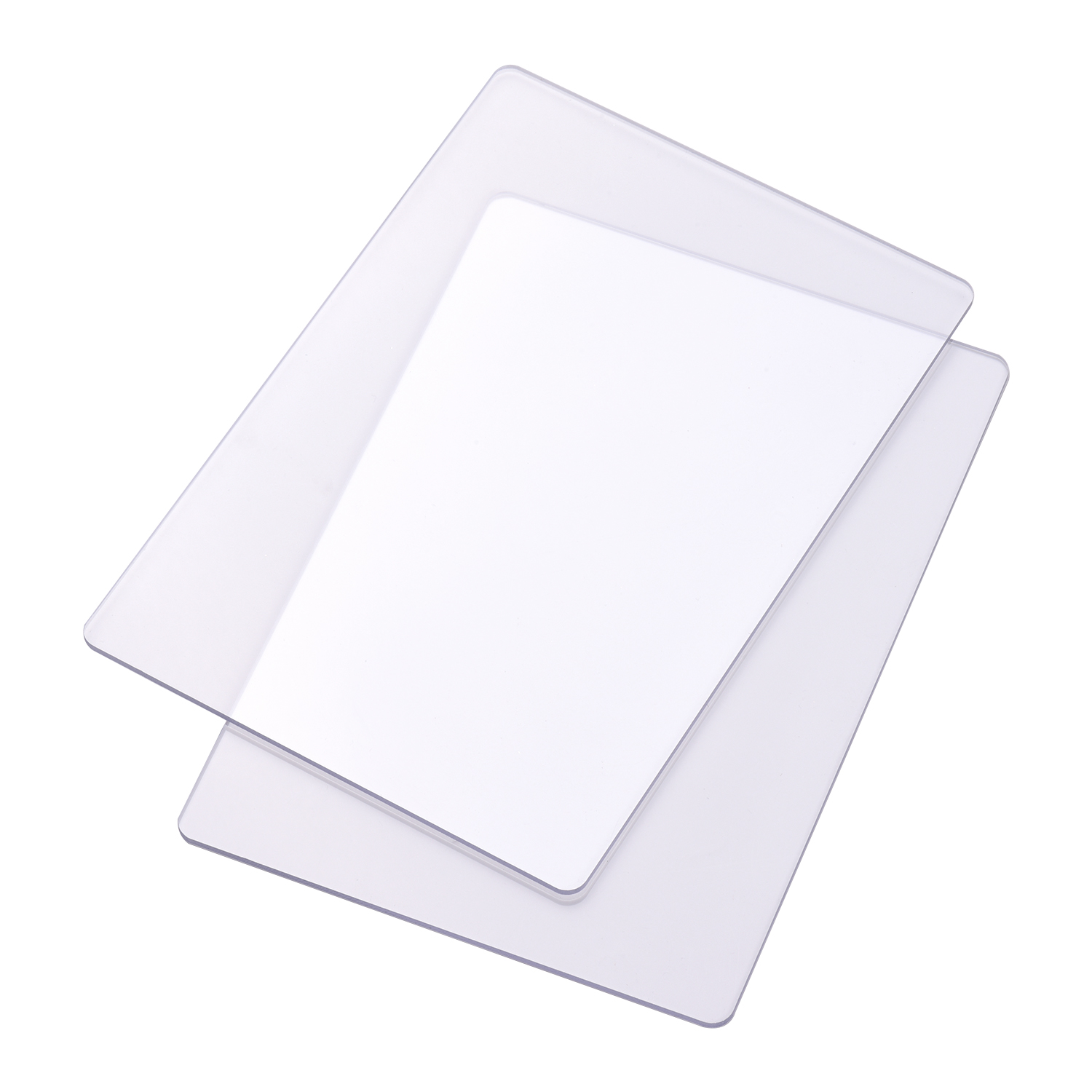 2pcs Transparent Cutting Pad Accessory Durable PC Material Plate 3mm Thickness Replacement Pad for Die Cutting & Embossing