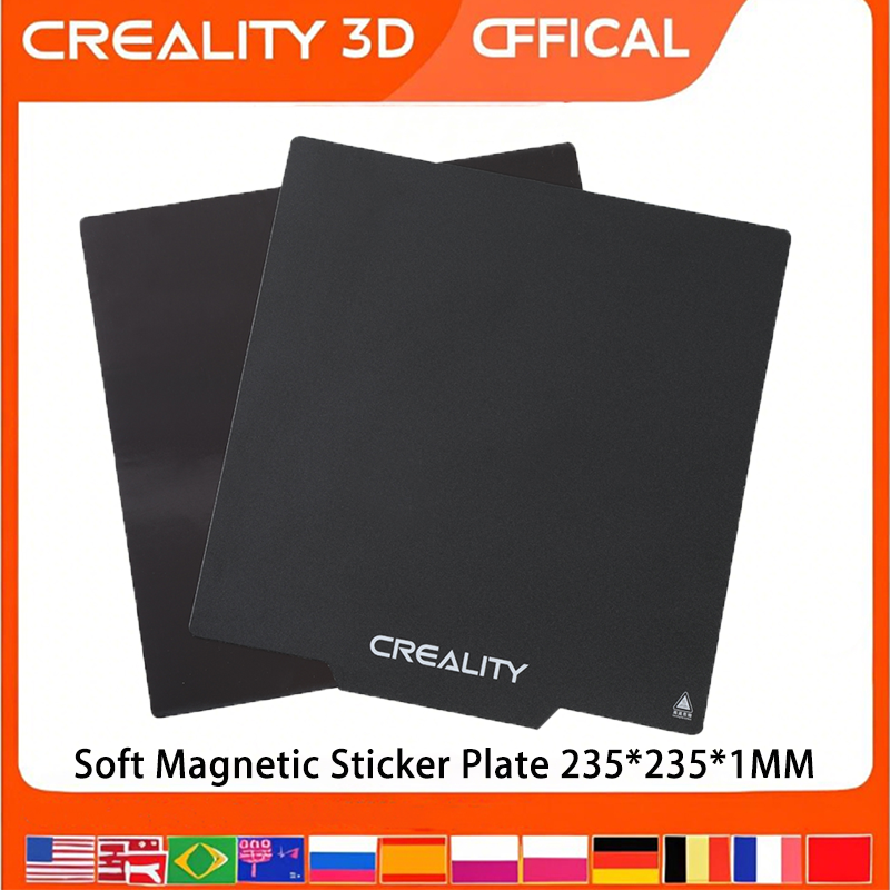 แผ่นแม่เหล็กนุ่ม Creality Ender 3 ขนาด 235*235*1 มม. สำหรับเครื่องพิมพ์ 3 มิติ Ender 3/3 V2/3 S1/Pro/Ender-5/5S/5Pro อุปกรณ์เสริม