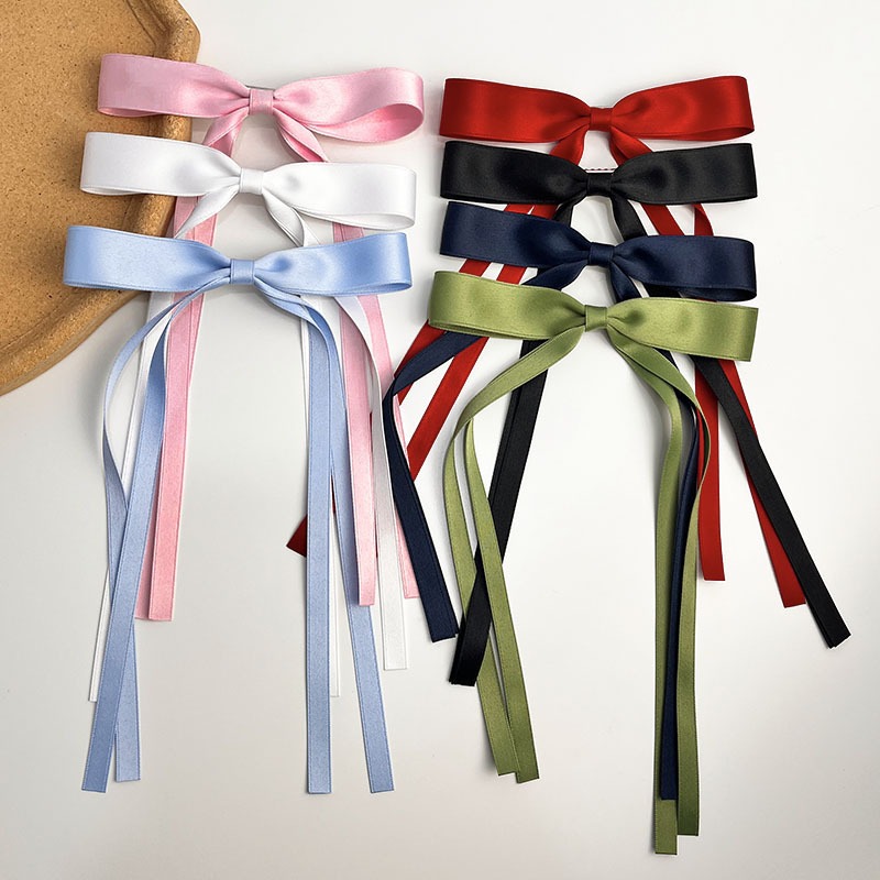 2024 น่ารักเกาหลีริบบิ้น Bow Tie คลิปผม Hairpins ผู้หญิงเด็กผู้หญิง Barrettes อุปกรณ์เสริม Hairclip Headwear Headdress เครื่องประดับ