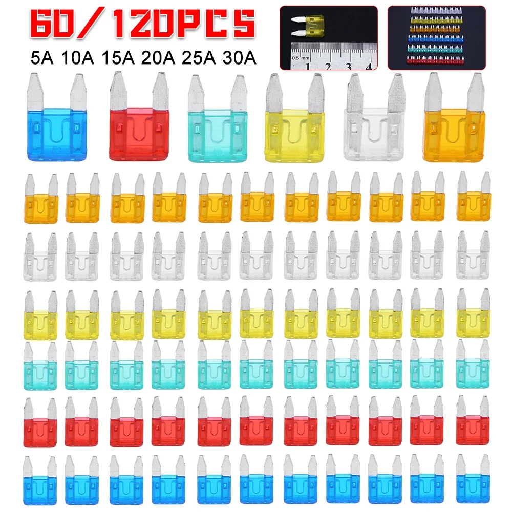 Kit de Mini fusibles mixtes pour voiture, style automobile, camion, assortiment de sécurité, remplacement de fusible à lame de Mini camion