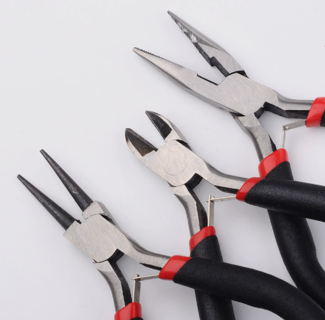 Ferronickel Carbon-Hardened Steel Round Nose End Cutting Jewelry Pliers Tools DIY Equipment Pliers Fit Handcraft Beadwork Repair