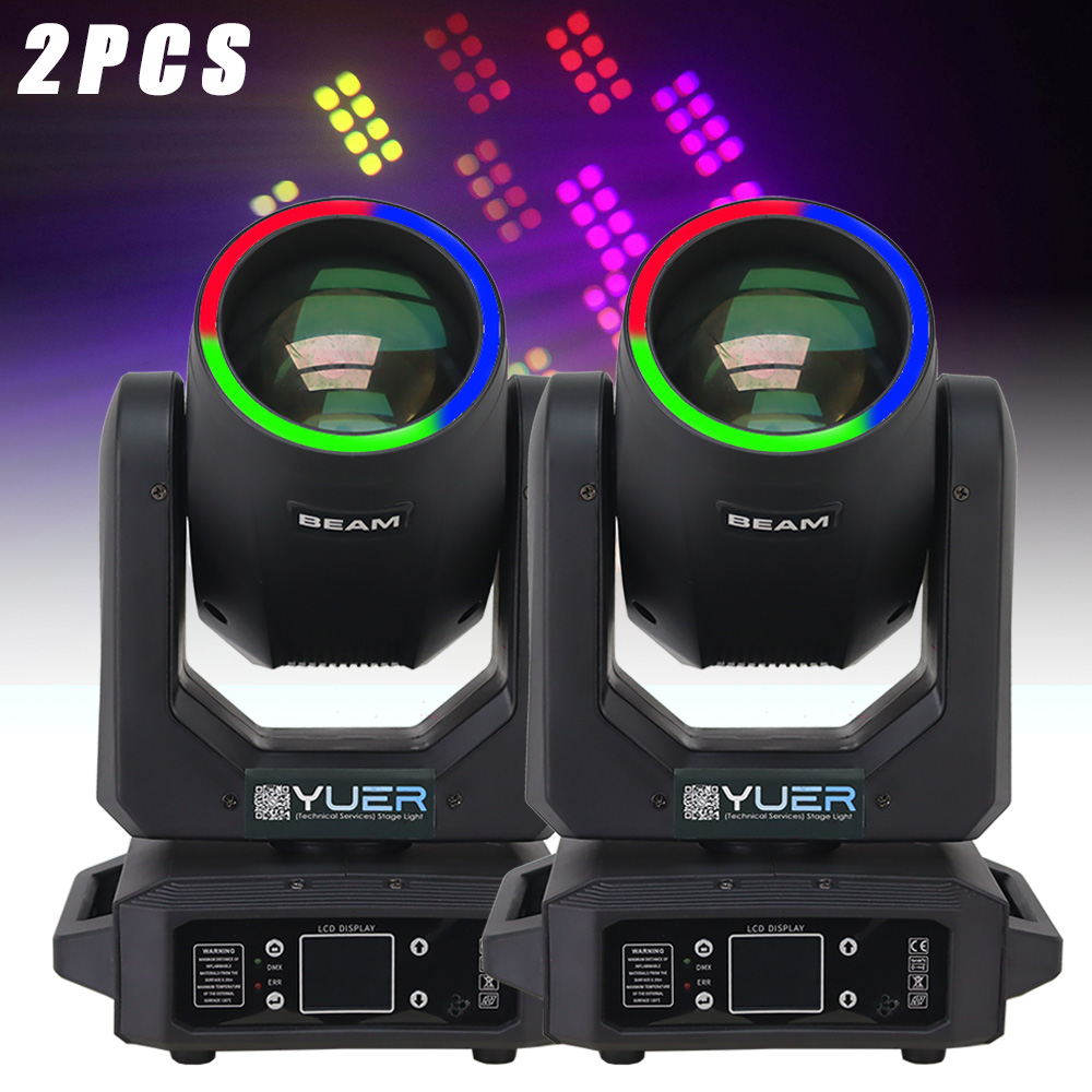 2 pièces LED 200W faisceau Spot rotation 18 prisme Gobo décoration de mariage tête mobile fête éclairage de scène Dj KTV danse DMX lumières Sharpy