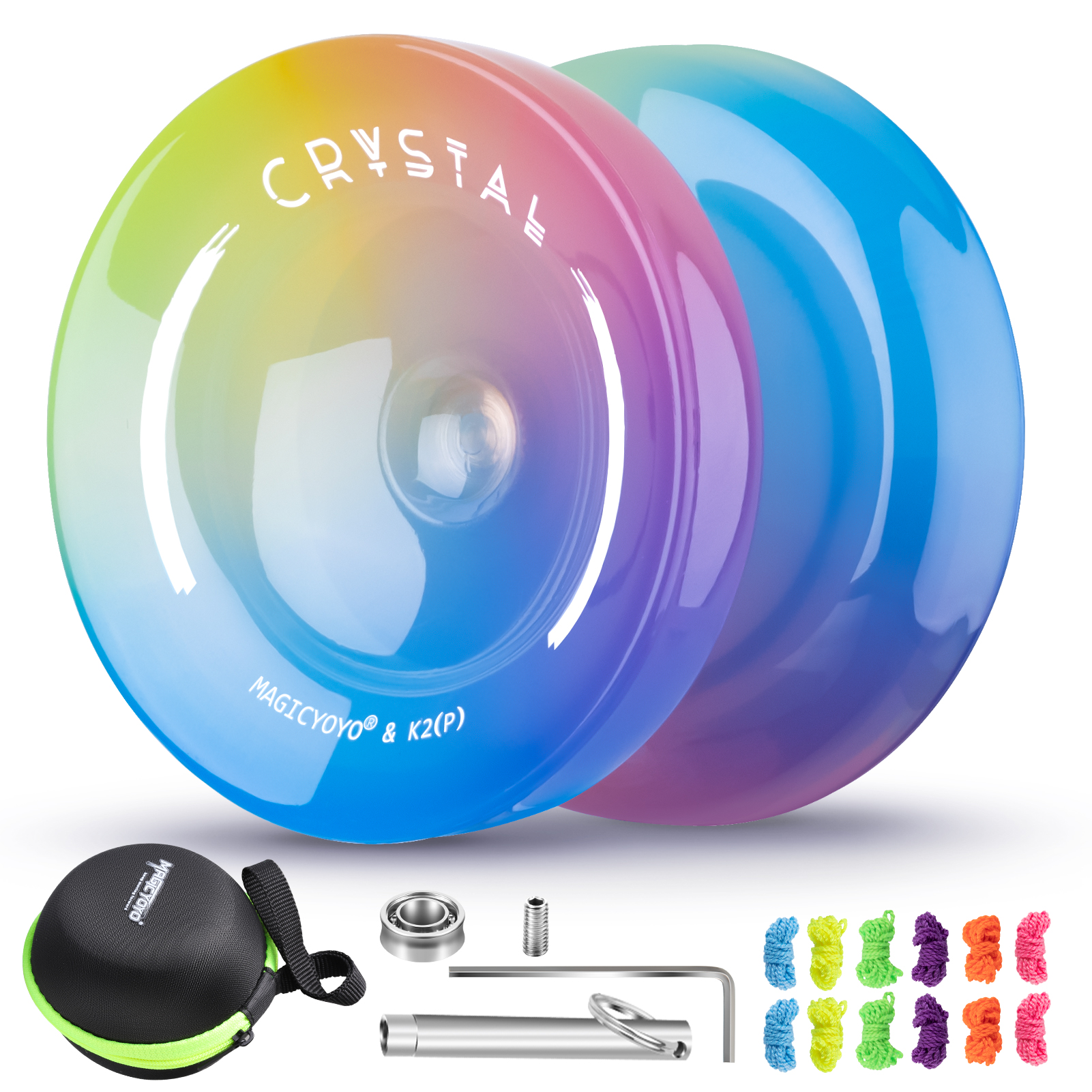 MAGICYOYO Crystal Yoyo K2, профессиональное отзывное йо-йо для детей-початковщиков, йо-йо двойного назначения для продвинутых + неотзывчивое йо-йо