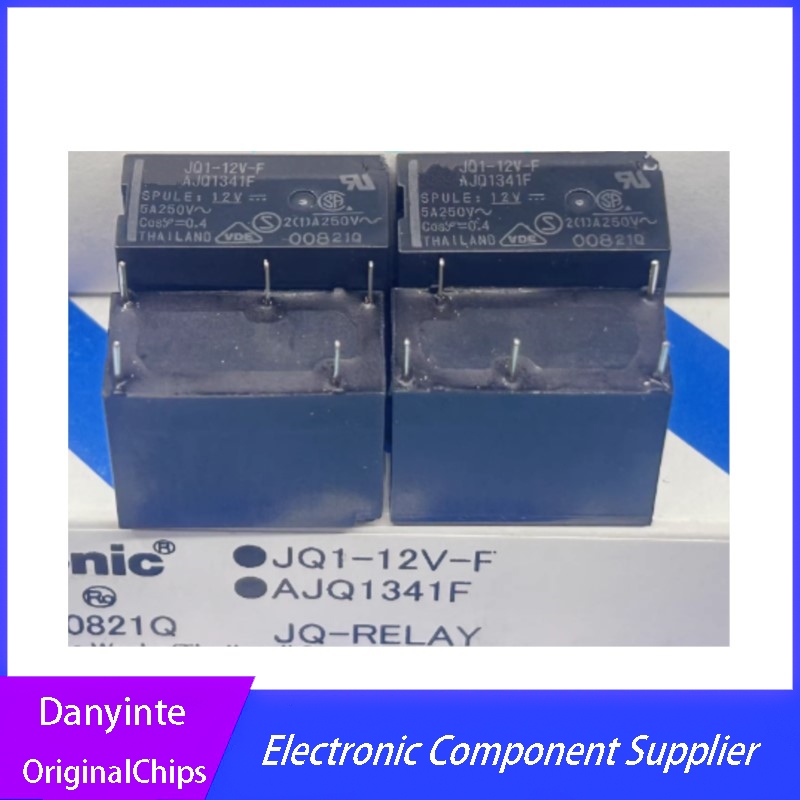 Новое реле 10 шт./лот JQ1-12V-F AJQ1341F JQ1-12V-F-12V 5A 250 В 12 В постоянного тока pin5