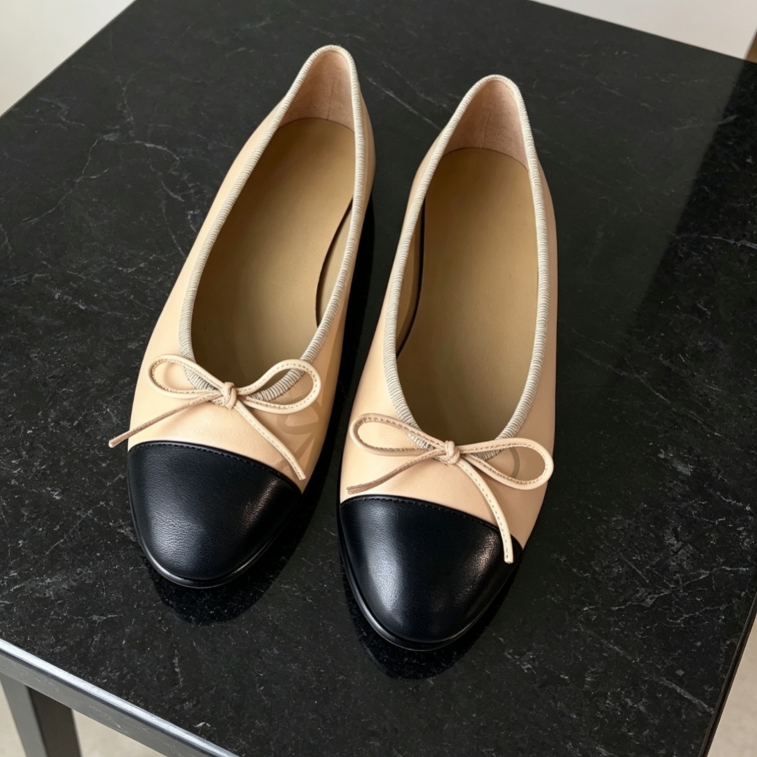 Brand Discount Women's Casual Bow-Detail Ballet Flats Outdoor Hiking Shoes Materials Sheepskin Minimalist Versatile Dance Shoes