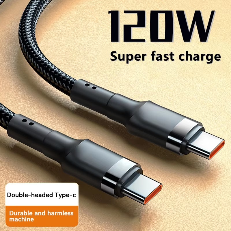 120W急速充電ケーブル PDクイックチャージ 高品質USB C to USB Type Cケーブル iPhone、Xiaomi 17 Plus Pro Max、Samsung S24対応