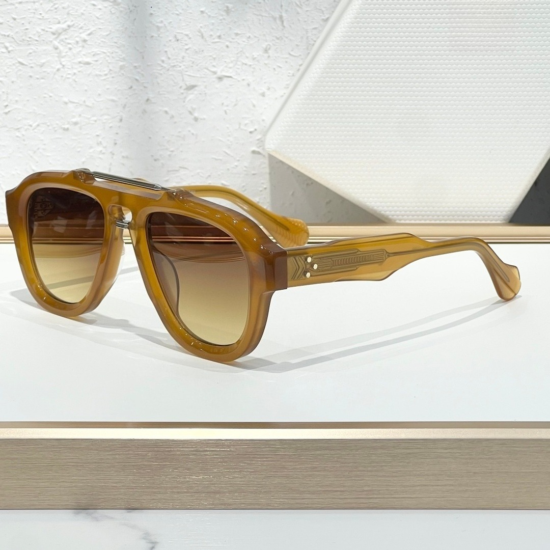 Óculos de Sol DINO 2026 Oval com Ponte Dupla, Lentes Gradientes UV400, Feitos à Mão, Estilo Fashion High Street, Óculos de Sol para Homens