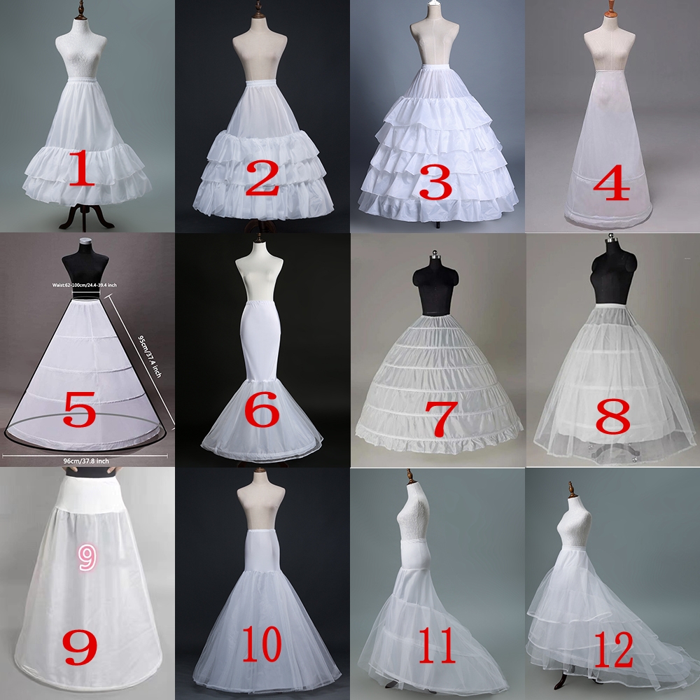 Petticoat Crinoline Slips Hoop กระโปรงกระโปรงวินเทจสําหรับชุดราตรีหลายรูปแบบสําหรับงานแต่งงานเจ้าสาว
