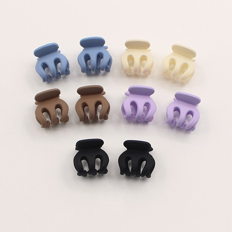 Kawaii koreański Mini pazur zestaw spinek do włosów spinki kobiety dziewczyny dziecko małe włosy krab Hoop Clipper biuro uchwyt na akcesoria stroik