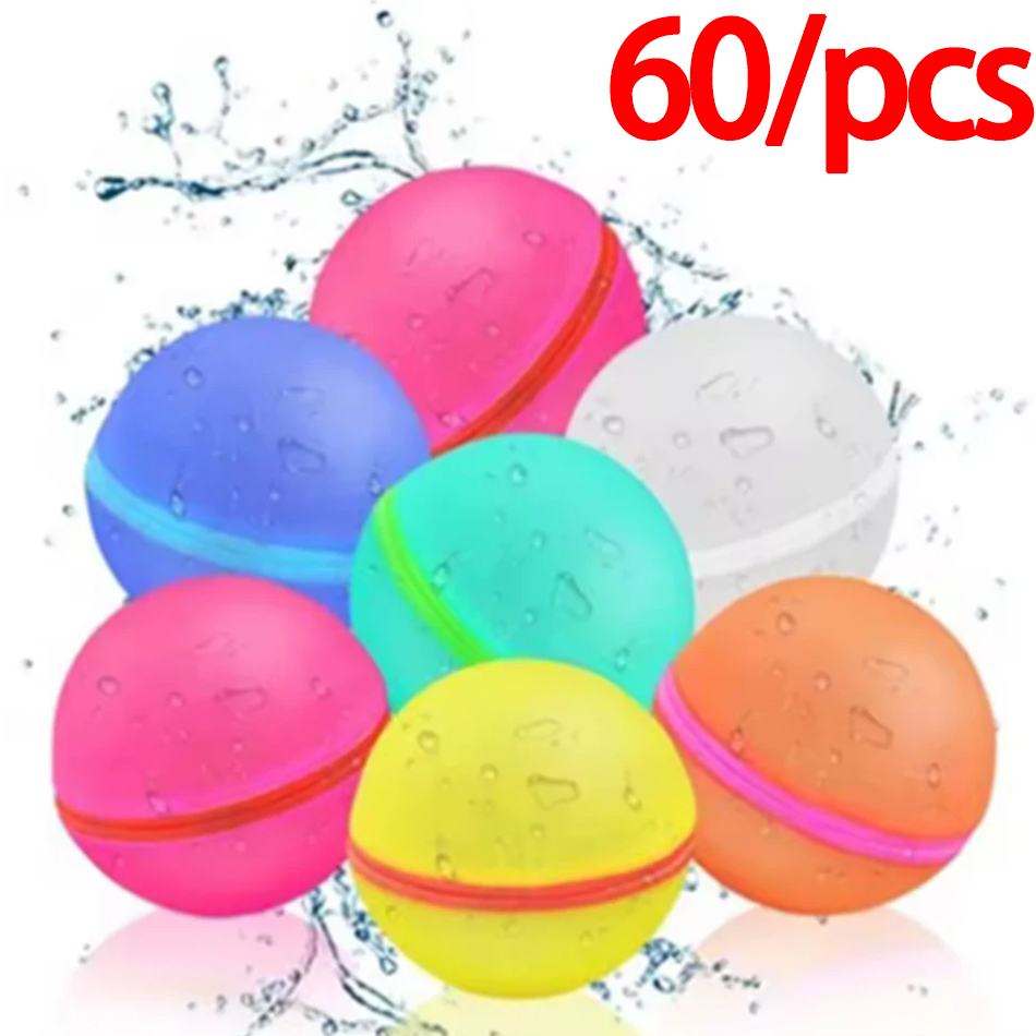 Bola Air Silikon untuk Pertarungan Air di Kolam Renang, Bola Air yang Dapat Digunakan Berulang Kali, Bola Air Cepat, Mainan Permainan Bola Air, Pertarungan Air Musim Panas