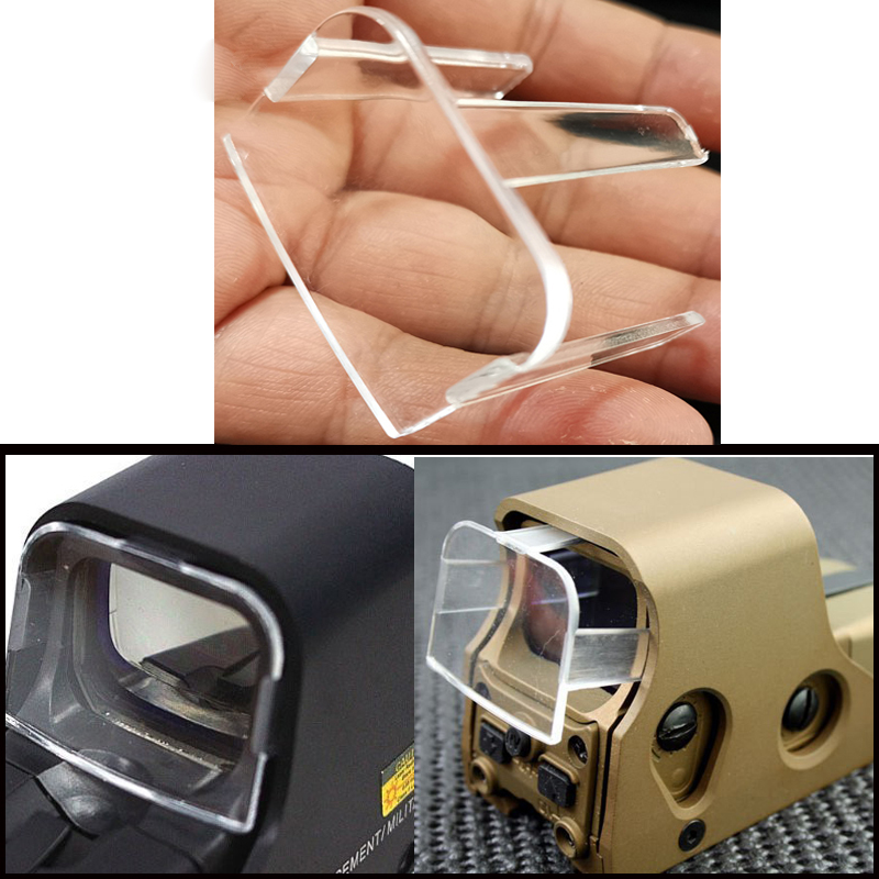 Cubierta protectora de lente acrílica transparente táctica para caza Airosft EOTECH 551 552 553 556 557 punto rojo mira holográfica