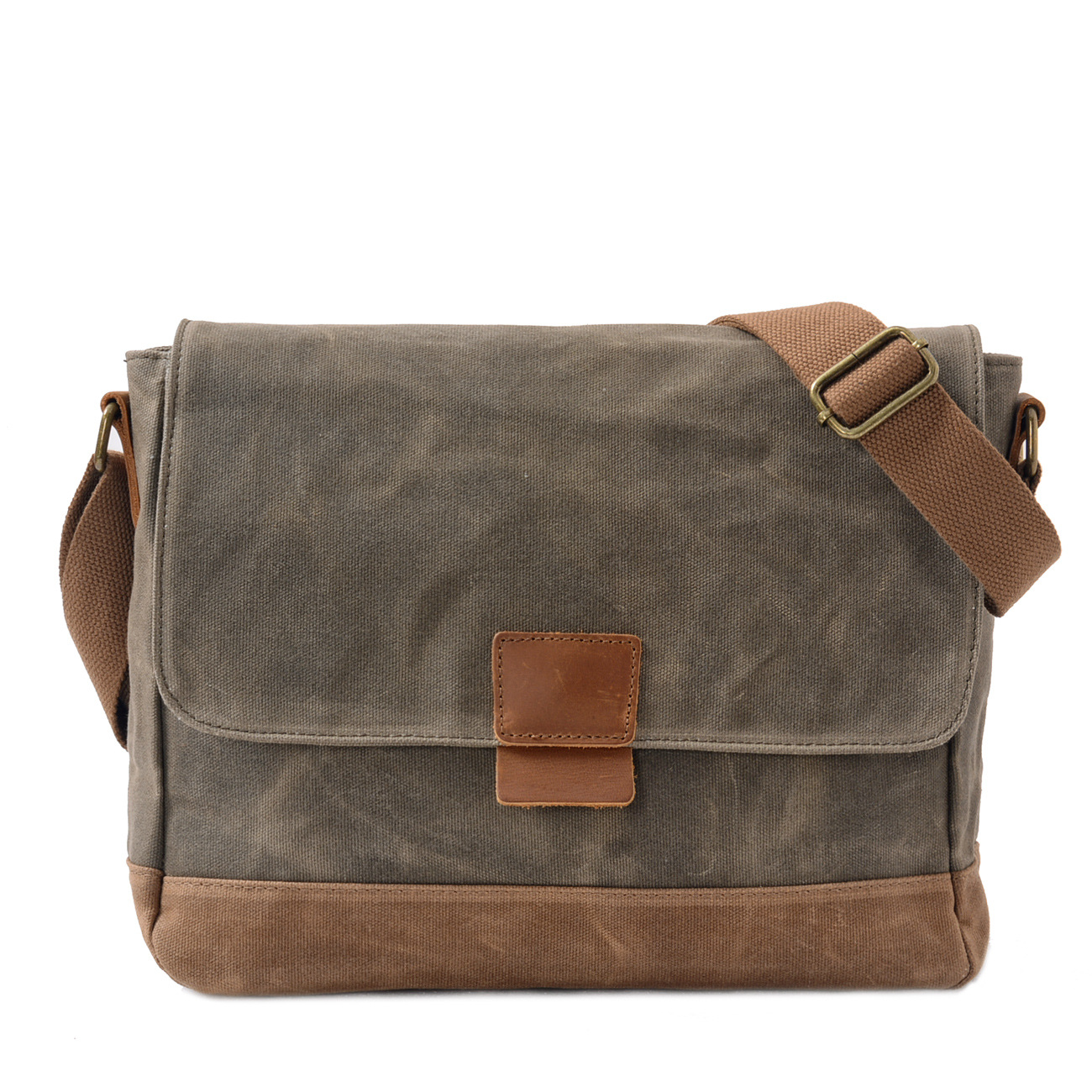 Men Canvas Casual Shoulder Crossbody Bags Large Capacity Male Messenger Tote Bag Travel Commuter Handbags