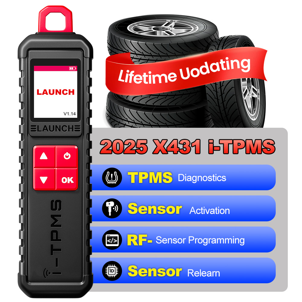 LAUNCH X-431 i-TPMS Инструмент для освобождения детектора давления в шинах TPMS, датчики активации/обучения/программирования работает с сканером X431