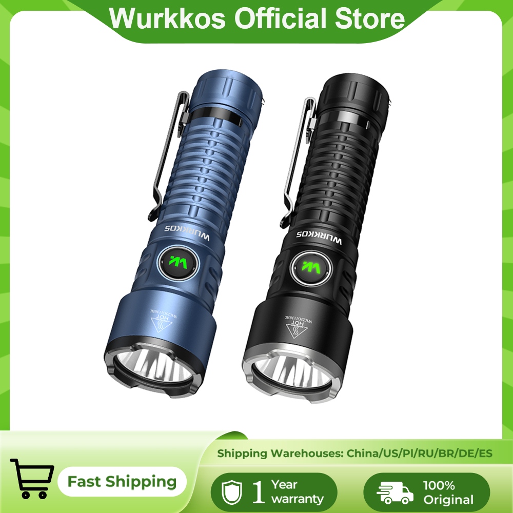 Фонарь Wurkkos TS28 EDC, 3200 лм, перезаряжаемый, с аккумулятором 21700, дальность луча 506 м, магнитный торцевой колпачок, фонарь для самообороны