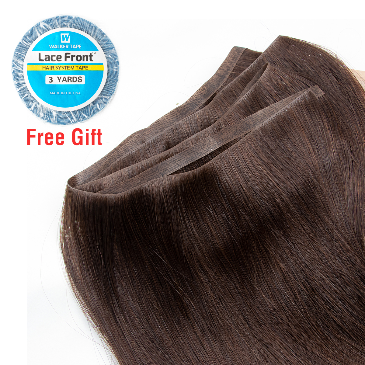 Bande injectée dans les Extensions de cheveux Invisible longue bande PU trame paquets de cheveux humains Extensions de cheveux naturels 12-22 pouces extrémités épaisses