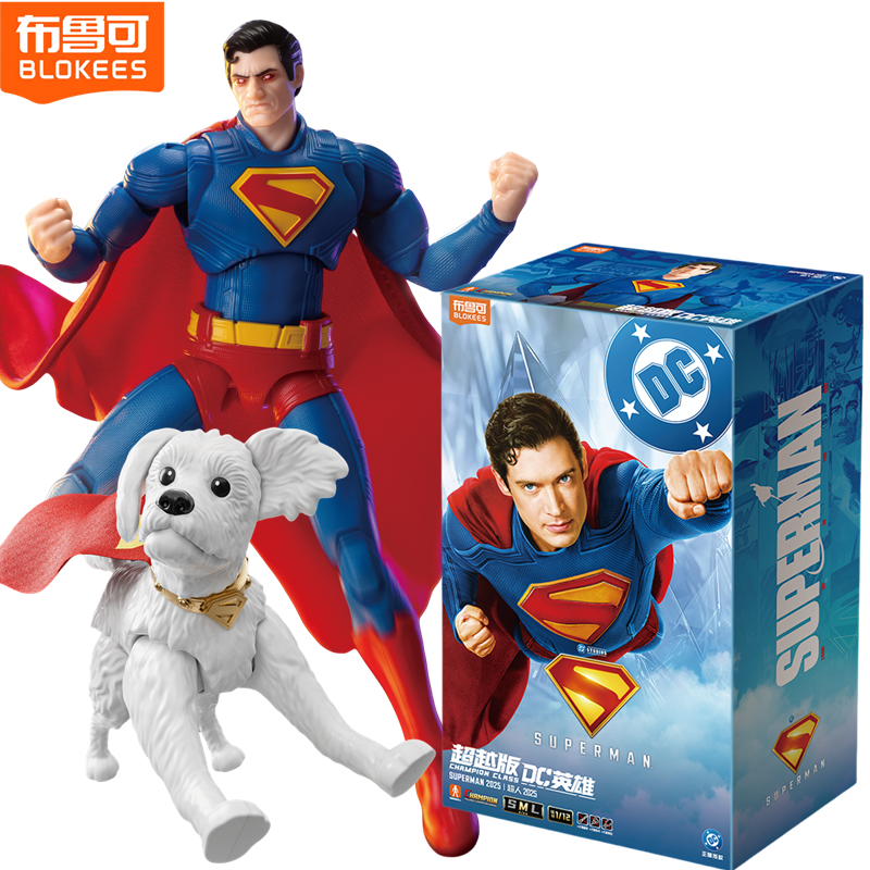 BLOKEES DC Superman Clark Kent David Packard Batman Nightwing Corenswet Comics Action Figure Collection Figuur Gezamenlijk beweegbaar speelgoed