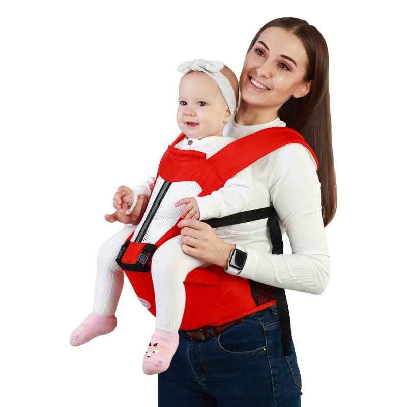 Mochila ergonômica para carregar bebês de 0 a 48 meses, com assento quadril para recém-nascidos, multifuncional, envoltório para cintura, canguru