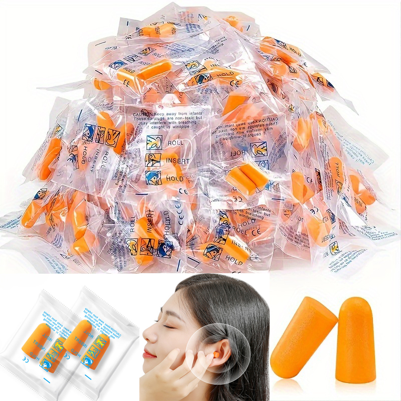 Bouchons d'oreille antibruit réutilisables, protection contre le bruit, isolation phonique pour le sommeil, l'étude et le travail, 30 pièces, 60 pièces, 100 pièces